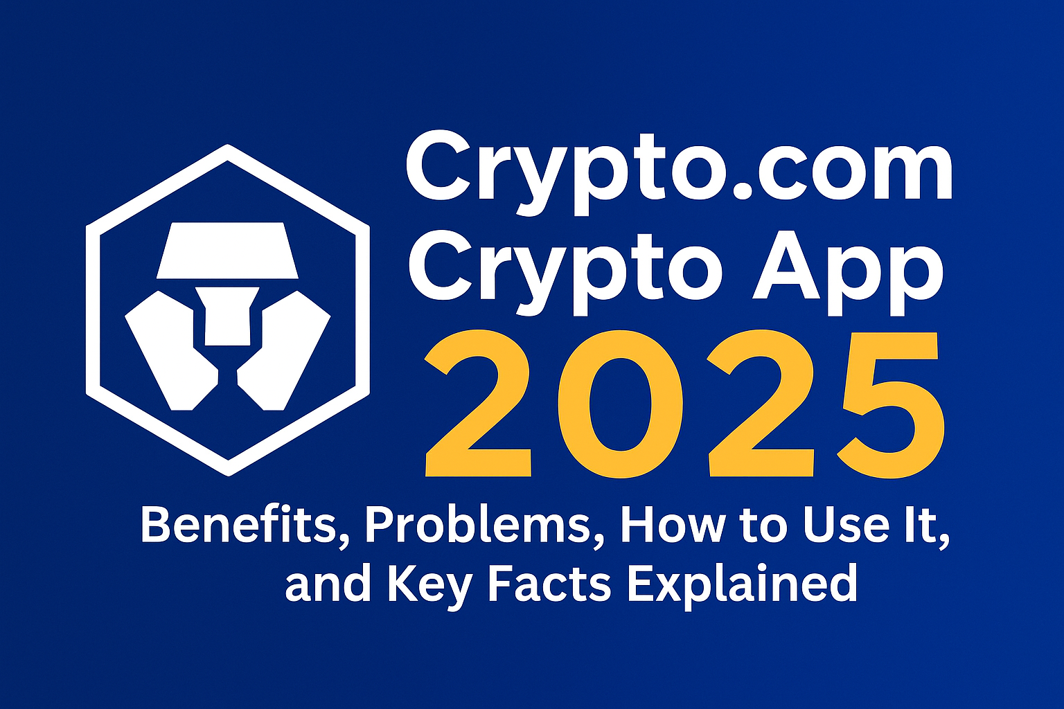 Crypto.com Crypto App 2025 Benefits, Problems, How to Use It, and Key Facts Explained