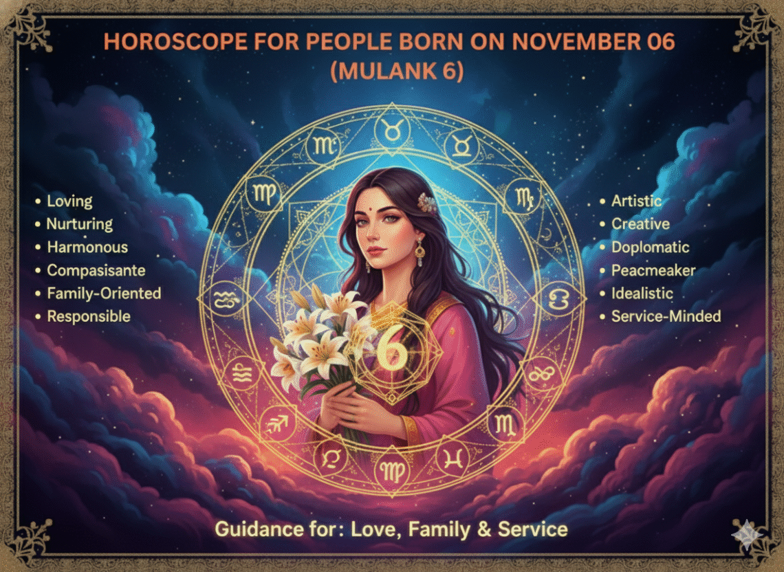 Horoscope for People Born on November 06 (Mulank 6)