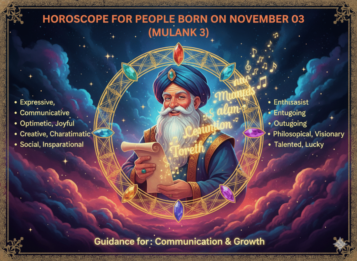 Horoscope for People Born on November 03 (Mulank 3)