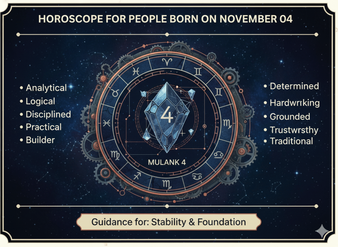 Horoscope for People Born on November 04 (Mulank 4)